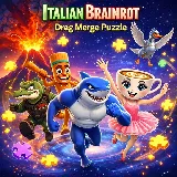 Italian Brainrot Drag Merge Puzzle